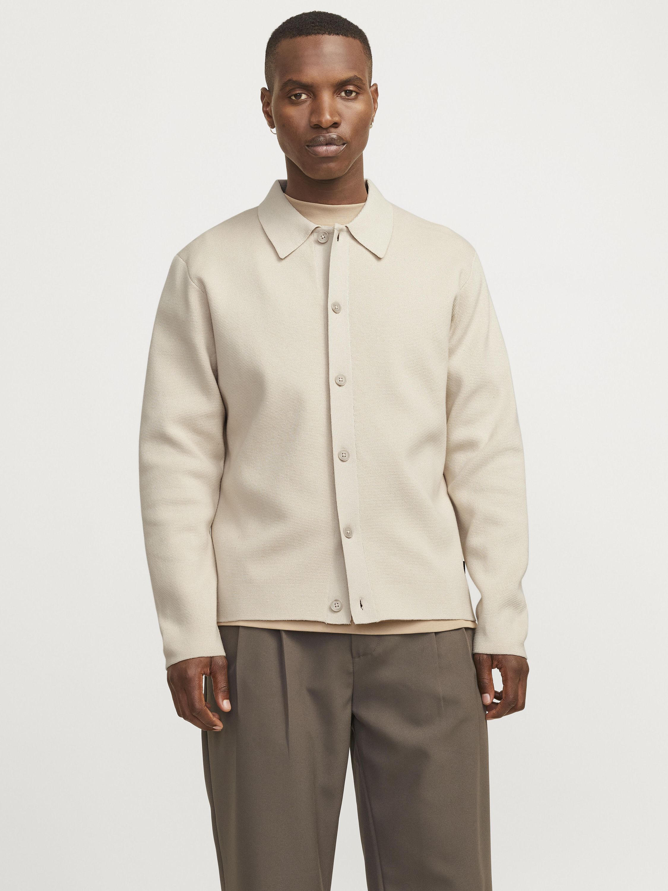 Strickjacke aus Baumwollmix - Silver Lining - Beige