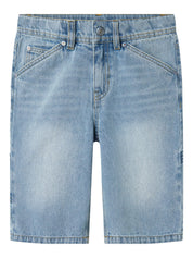 Jeansshorts Loose Fit - Light Blue Denim - Blau