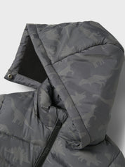 Winterjacke mit abnehmbarer Kapuze - Poppy Seed - Grau