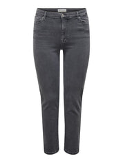 Slim Fit Jeans - Medium Grey Denim - Grau