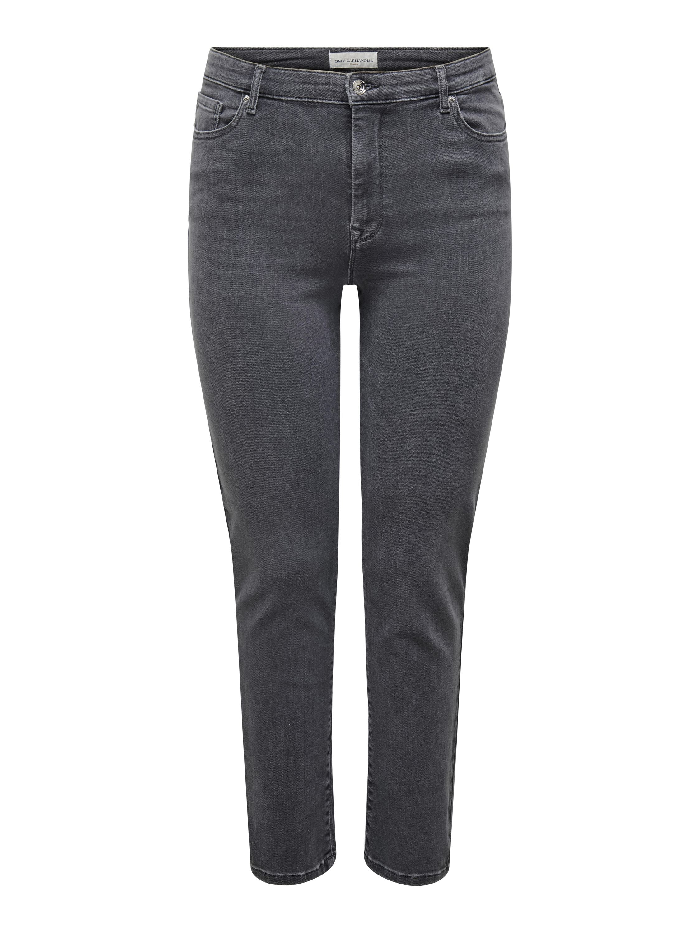 Slim Fit Jeans - Medium Grey Denim - Grau