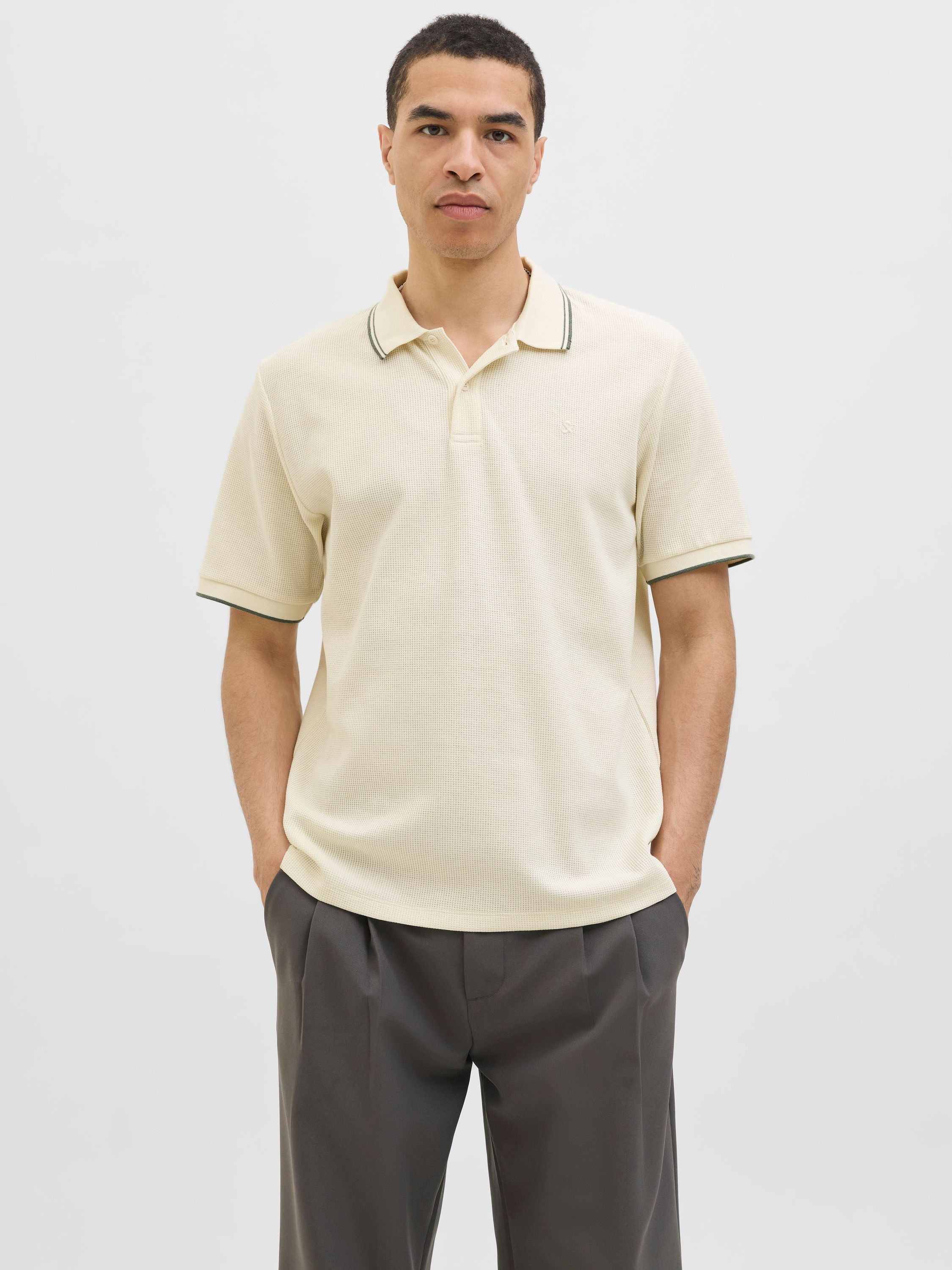 Poloshirt - Antique White/Play - Creme