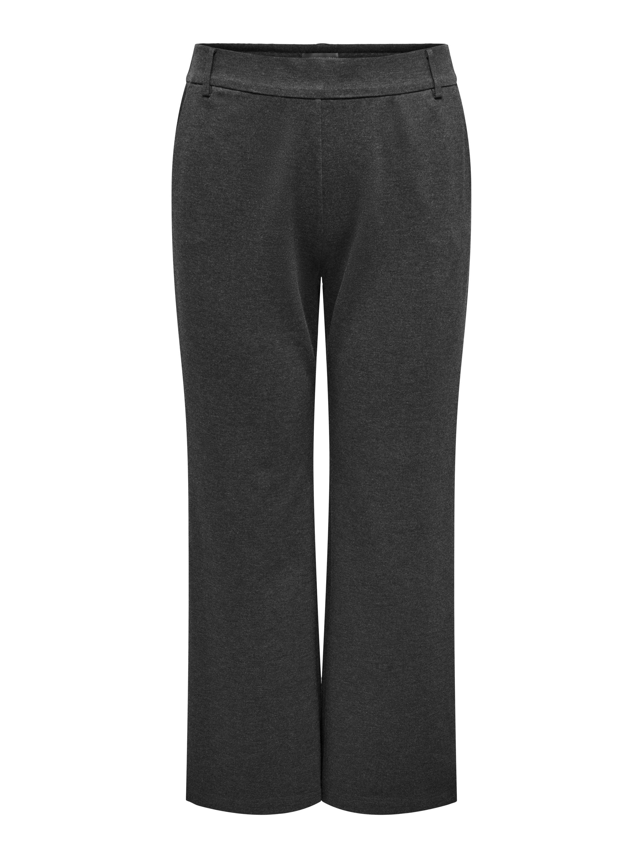Schlupfhose Straight Leg - Dark Grey Melange - Grau