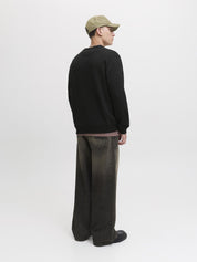 Sweatshirt aus Baumwolle - Black - Schwarz