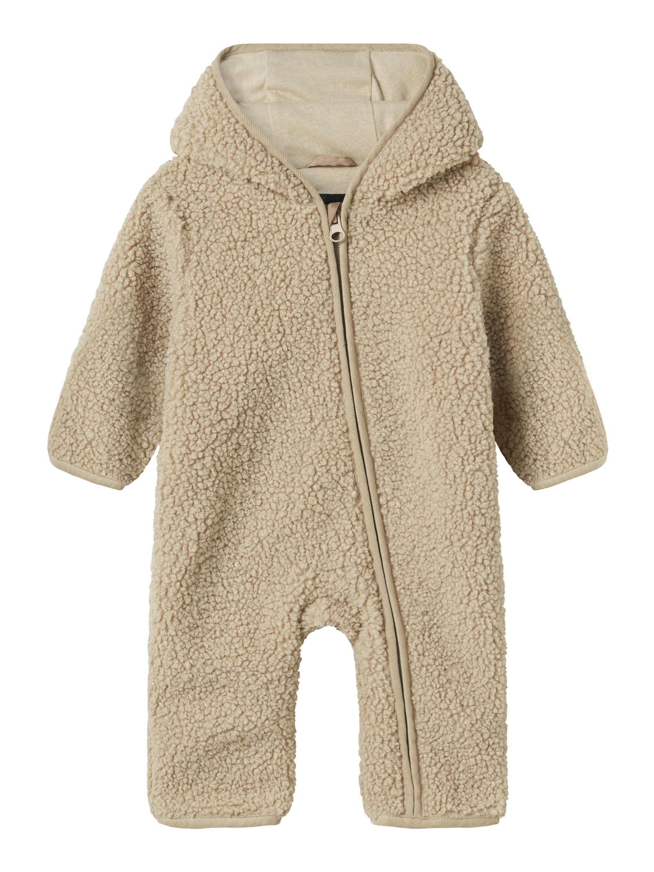 Teddyjumpsuit mit Kapuze - Pure Cashmere - Beige