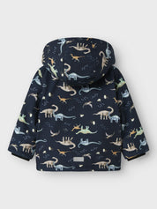 Jacke mit Dinosaurier Print - Dark Sapphire - Blau