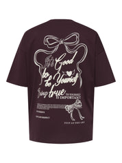 T-Shirt aus Bio-Baumwolle - Winetasting/BOW - Rot