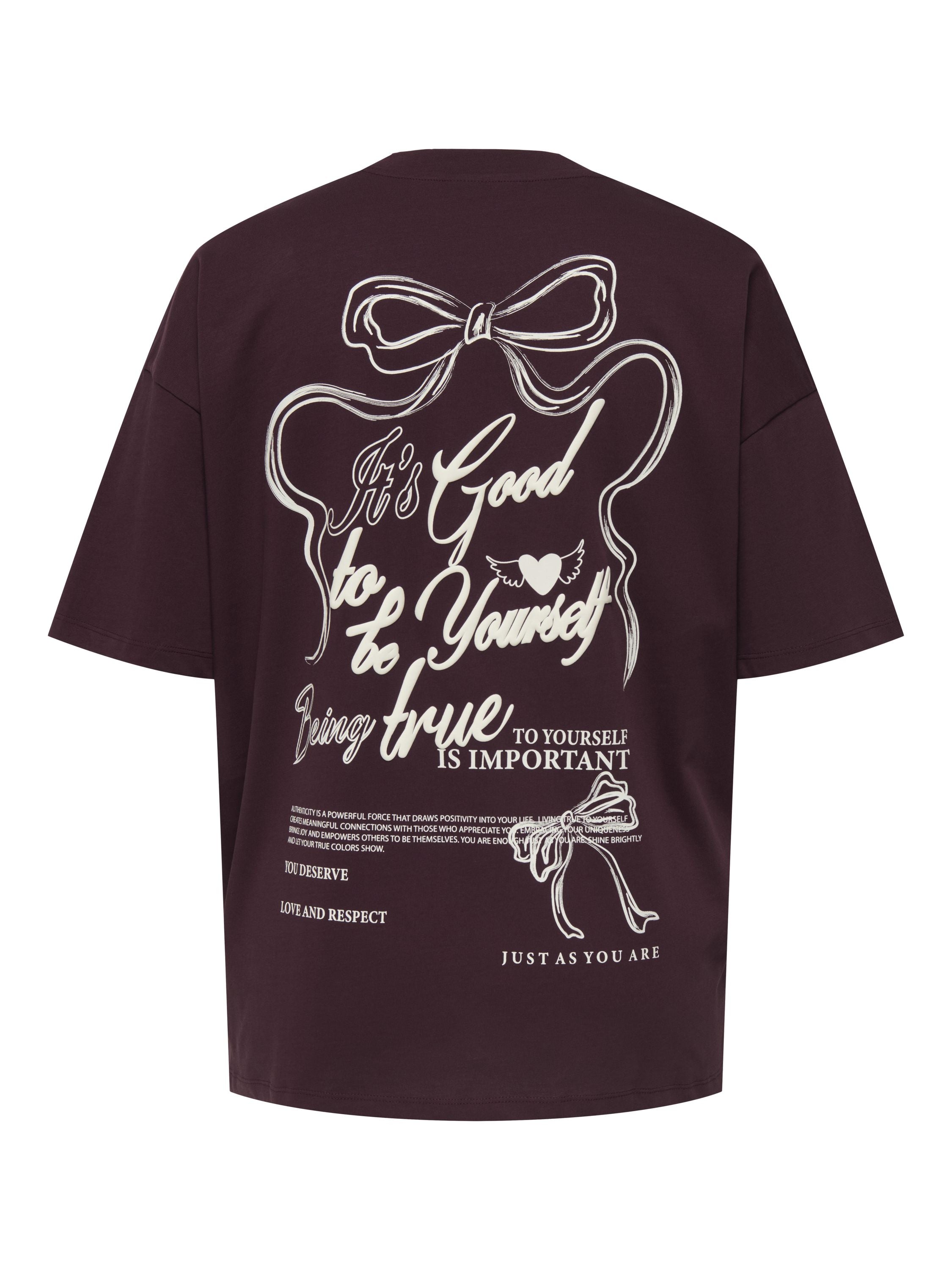T-Shirt aus Bio-Baumwolle - Winetasting/BOW - Rot