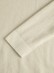 Strickpullover V-Neck - Silver Lining - Beige