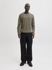 Strickpullover aus Baumwolle - Vetiver - Khaki