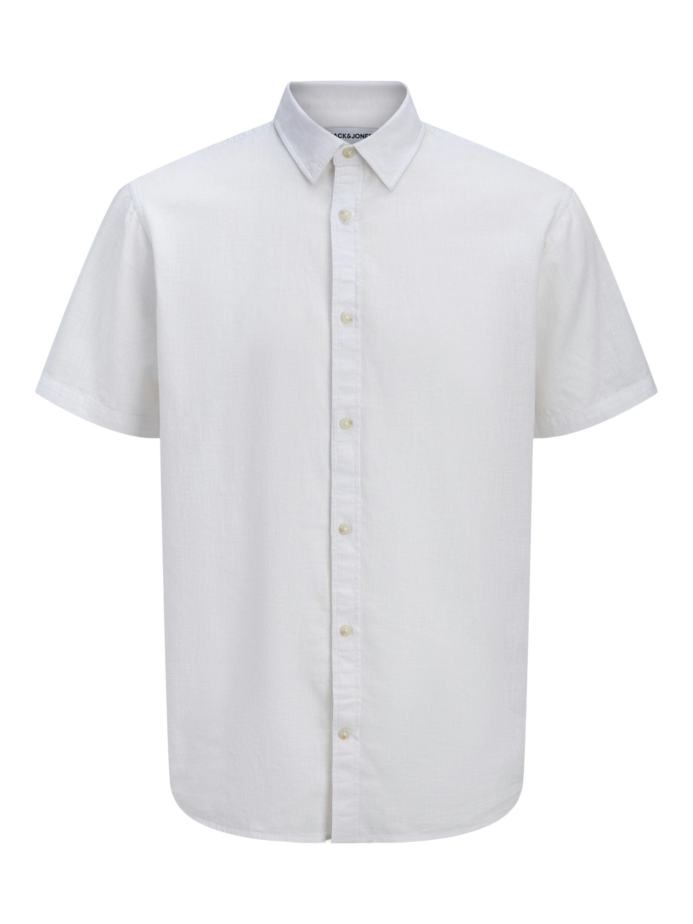 Leinenhemd Regular Fit - White - Weiß