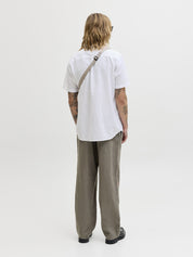 Leinenhemd Regular Fit - White - Weiß