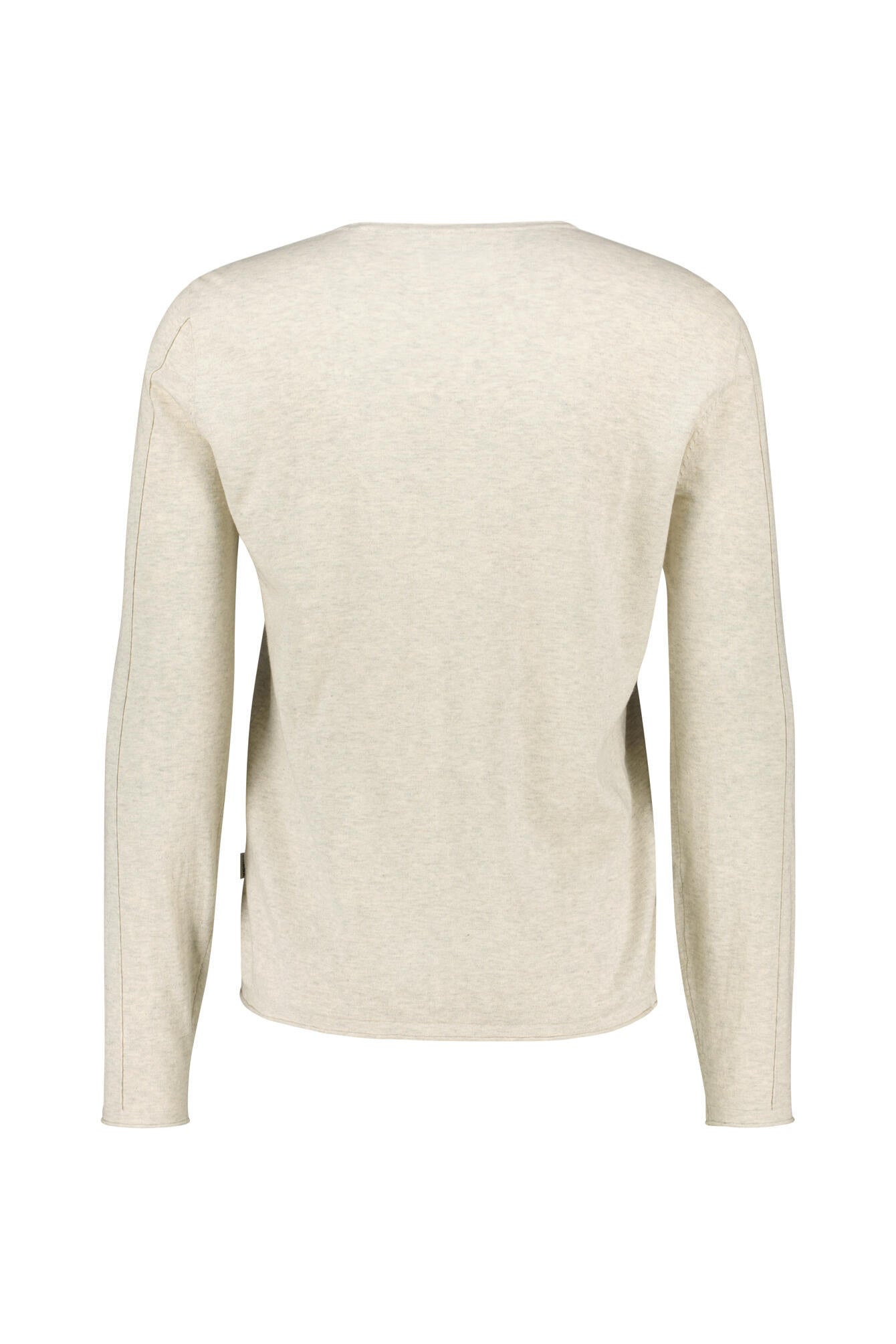 Strickpullover aus Baumwolle - 0805-Sand Mel. - Beige