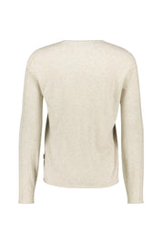 Strickpullover aus Baumwolle - 0805-Sand Mel. - Beige