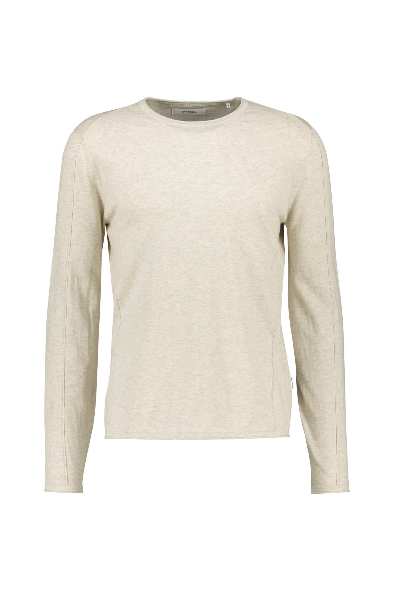 Strickpullover aus Baumwolle - 0805-Sand Mel. - Beige