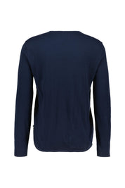 Strickpullover aus Baumwolle - 0580-Navy - Blau