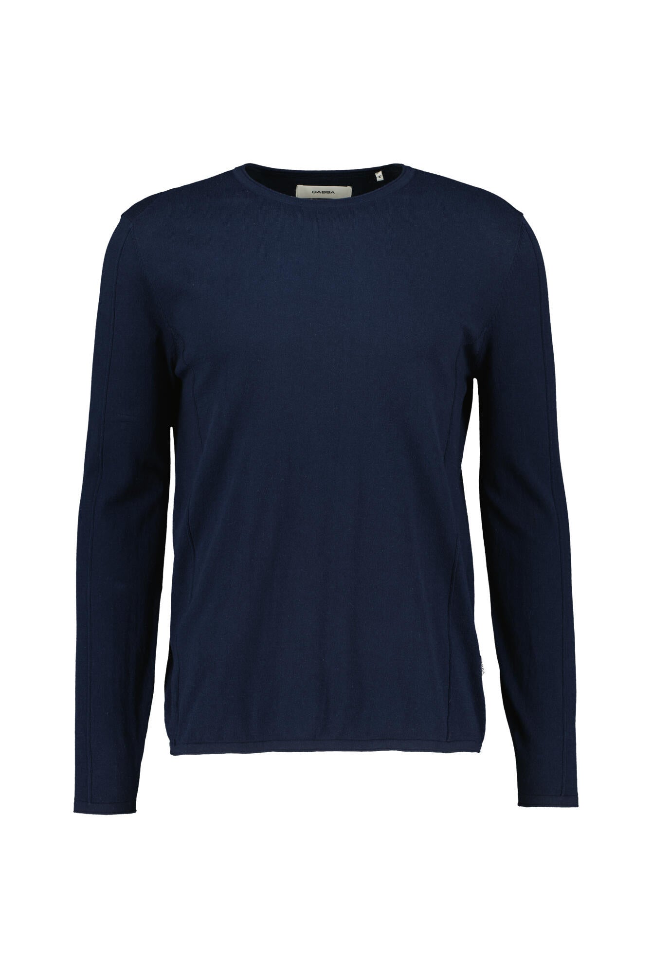 Strickpullover aus Baumwolle - 0580-Navy - Blau