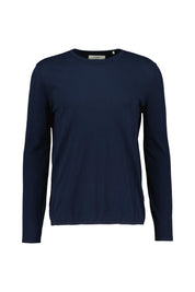 Strickpullover aus Baumwolle - 0580-Navy - Blau