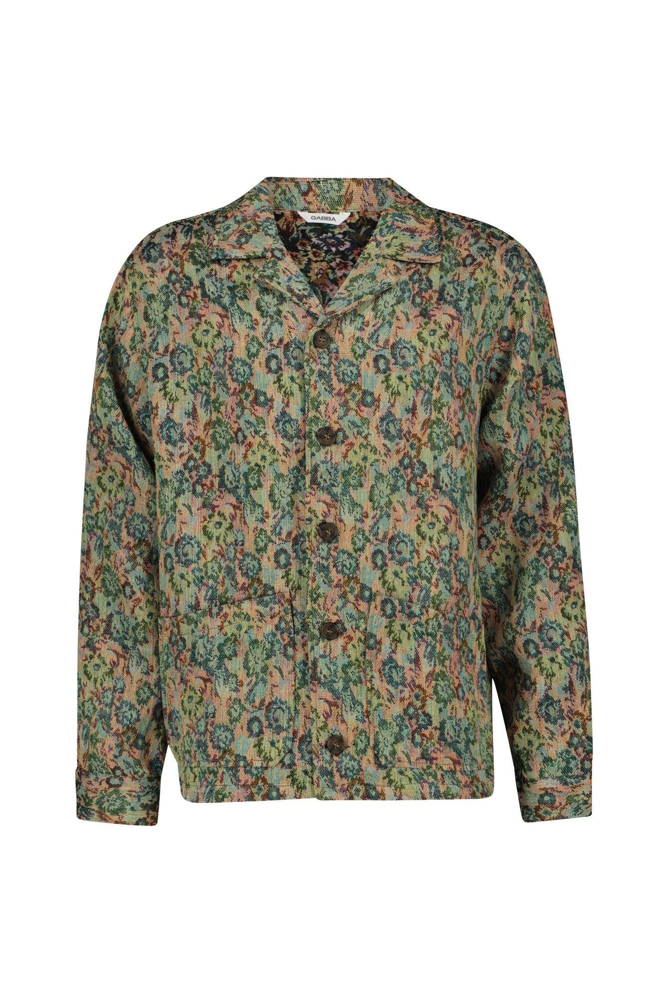 Overshirt KSCOPE LS - 0974-Abstract Flowers - Mehrfarbig