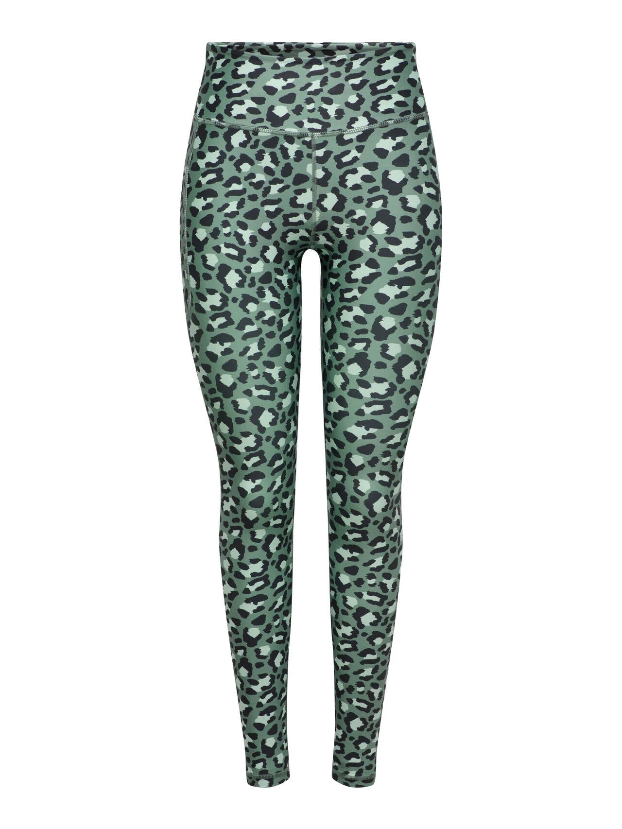 Funktionslegging ONPJAM High Waist - Laurel Wreath/w. Leo AOP - Grün