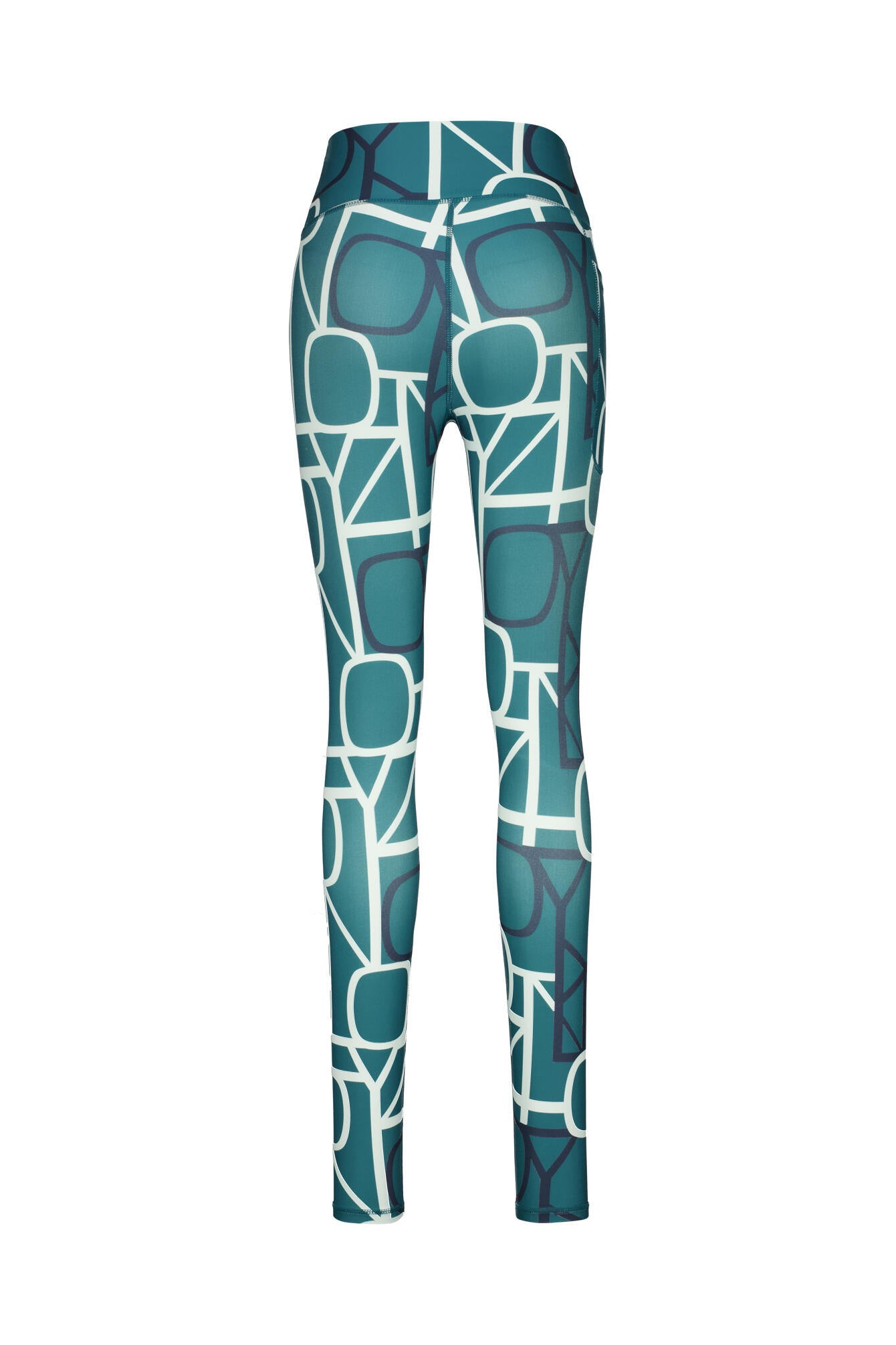 Funktionsleggings ONPFONT High Waist - Mediterranea/w. Night Sky - Su - Grün