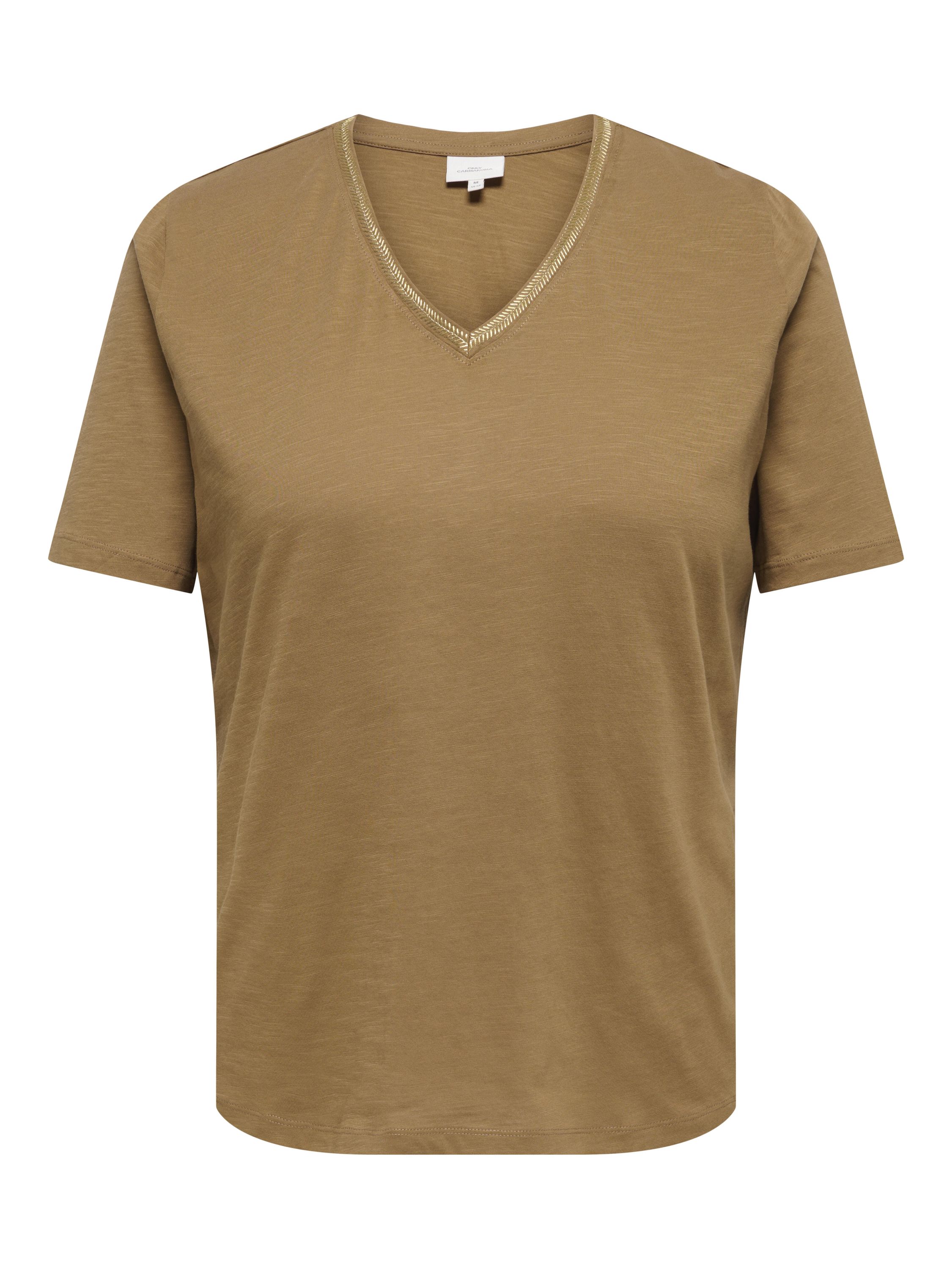 T-Shirt Regular Fit aus Bio-Baumwolle - Foxtrot - Braun