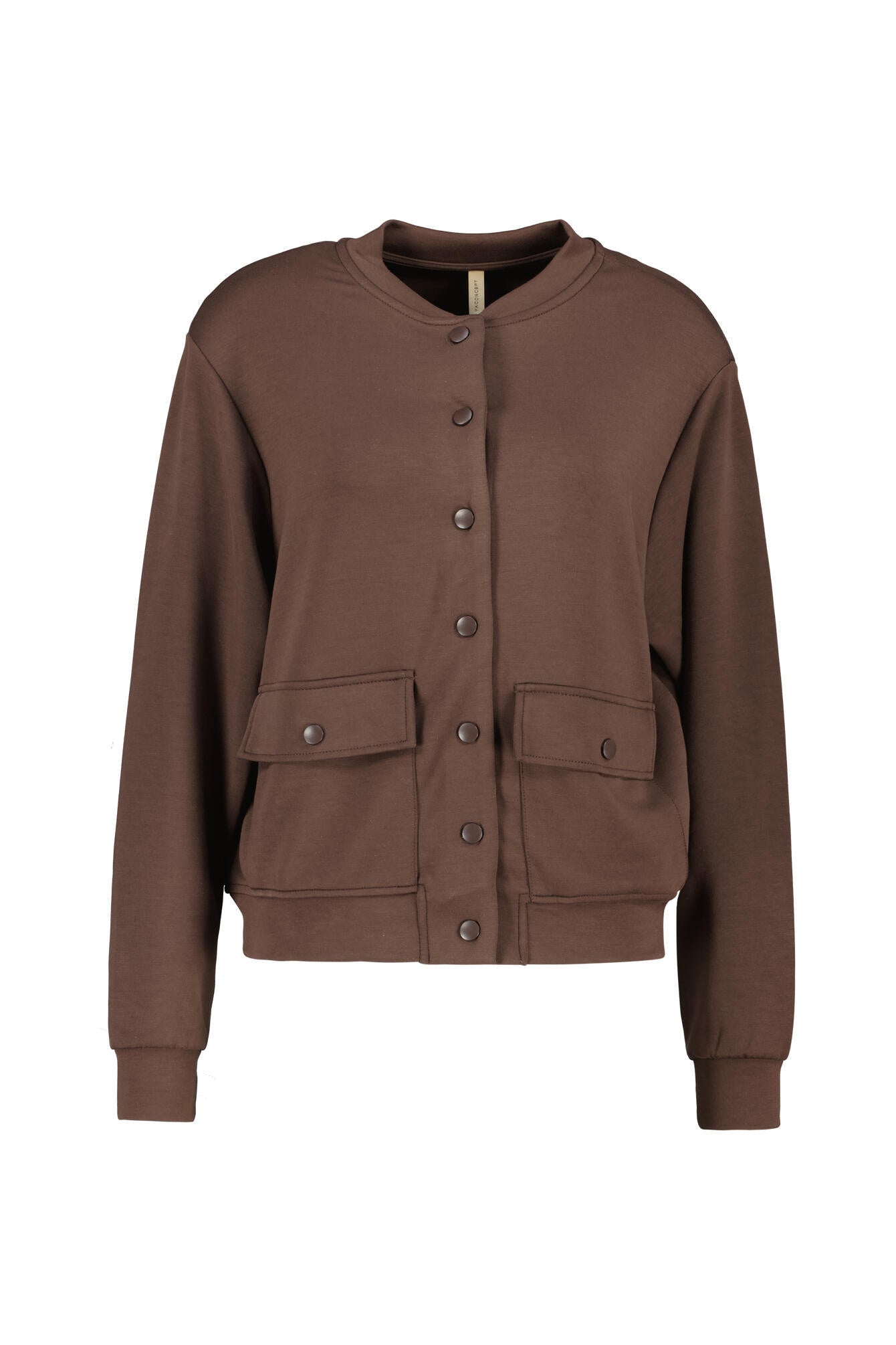 Sweatshirtjacke aus Modalmix - 8694-HOT FUDGE - Braun