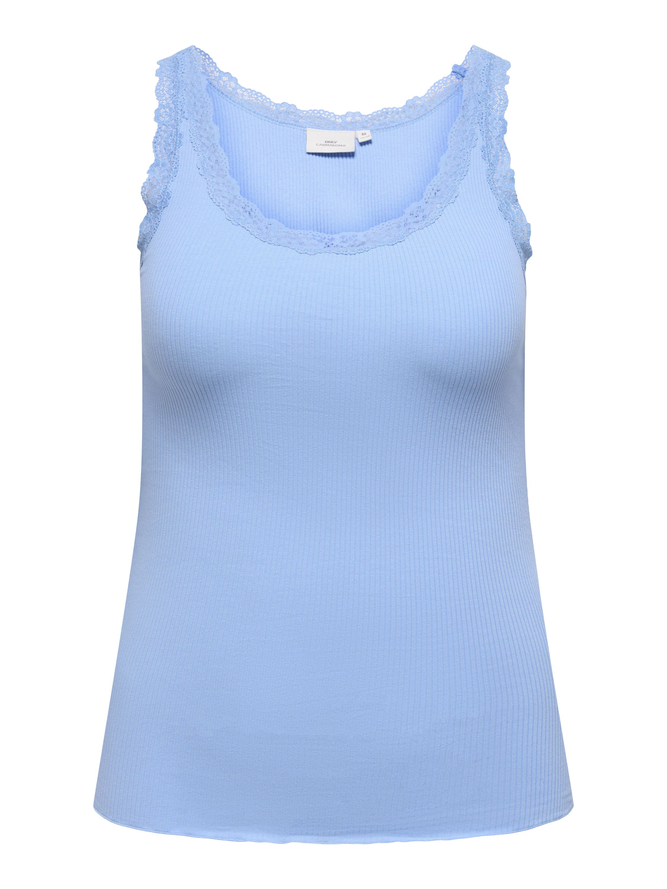 Tanktop aus Baumwolle - Serenity - Blau