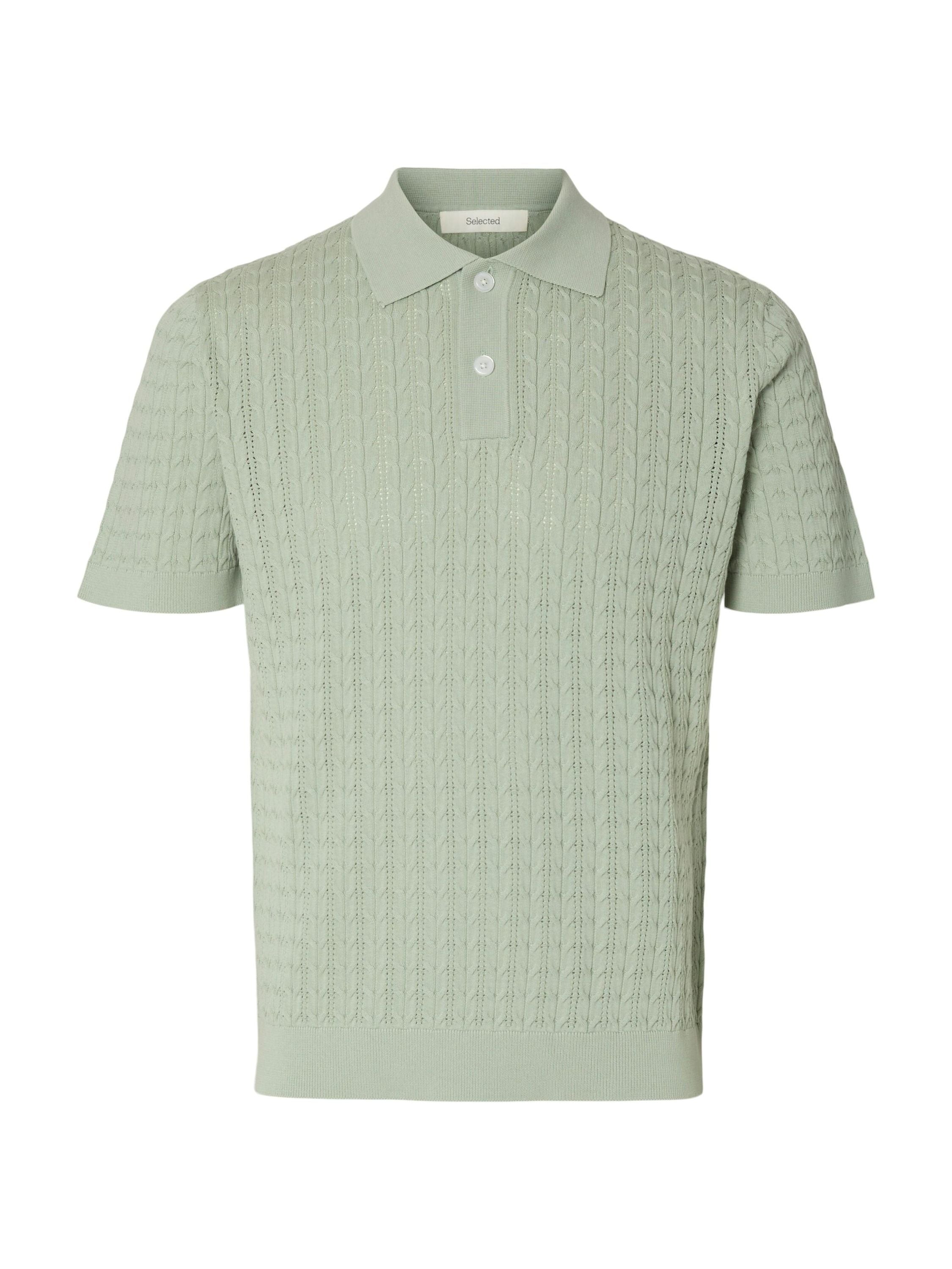 Poloshirt aus Bio-Baumwolle - Aqua Gray - Grün