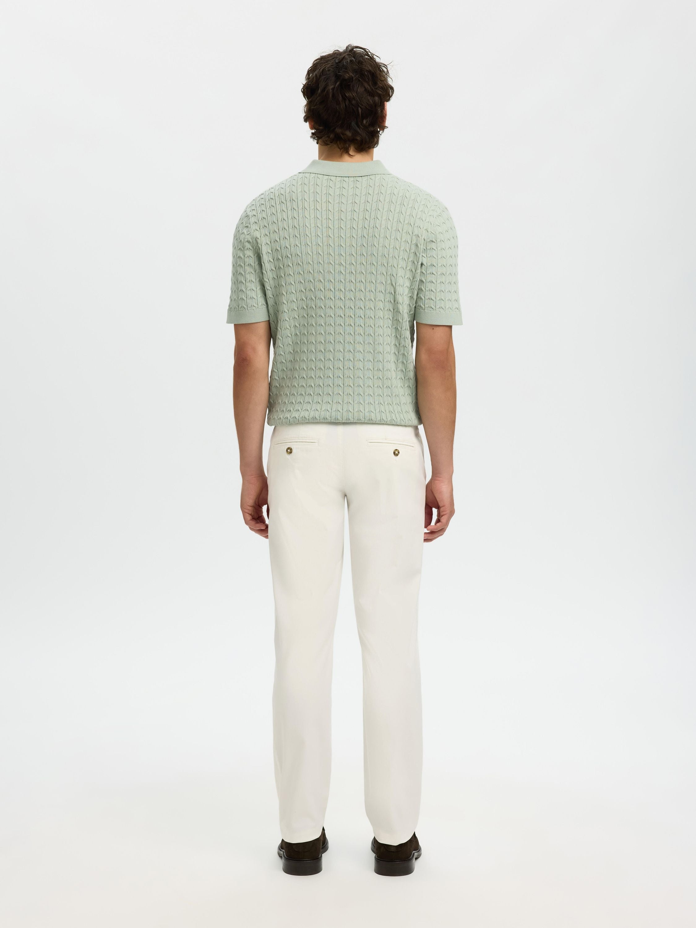 Poloshirt aus Bio-Baumwolle - Aqua Gray - Grün