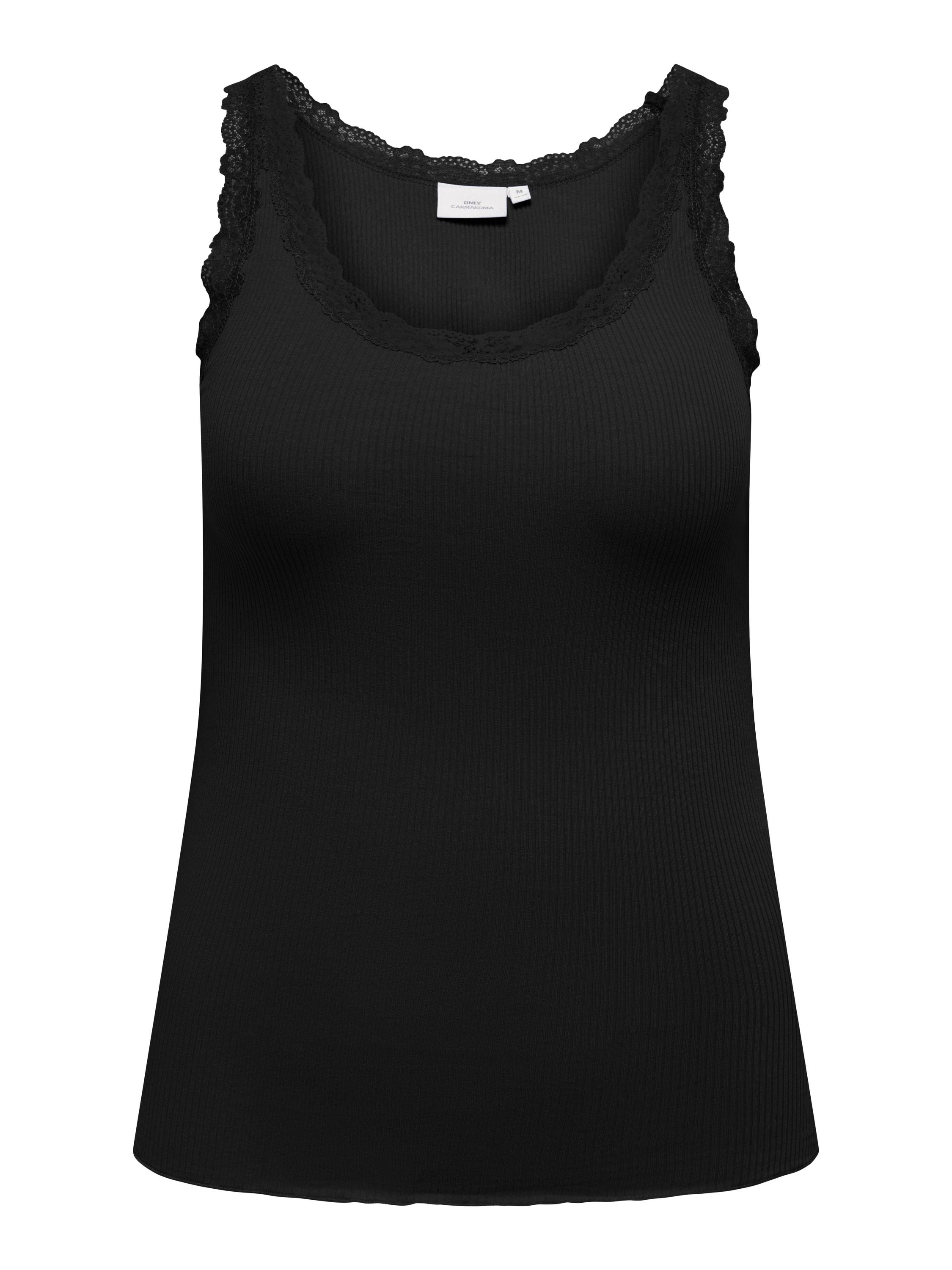 Tanktop aus Baumwolle - Black - Schwarz