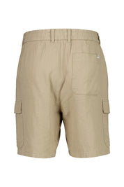 Leinen-Cargoshorts ALFA CARGO LINO Regular Fit - 0031-Sand Plaza - Braun