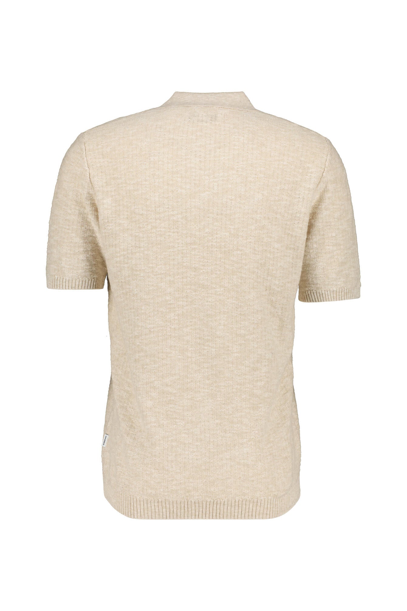 Strick-T-Shirt aus Baumwollmix - 0028-Sand Greige - Beige