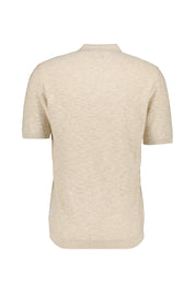 Strick-T-Shirt aus Baumwollmix - 0028-Sand Greige - Beige