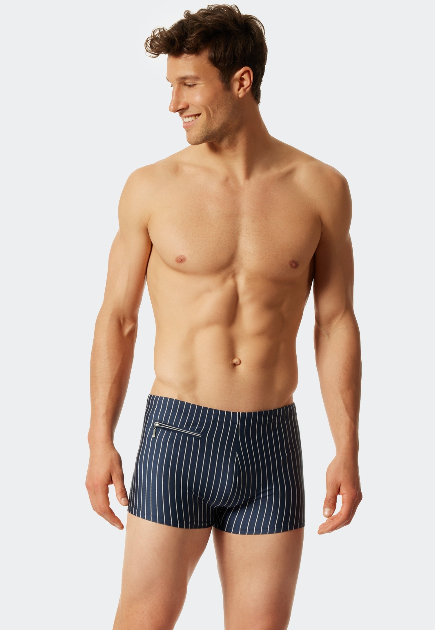 Badehose Komfort mit Bein - 801-admiral - Blau