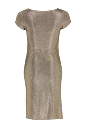 Cocktailkleid aus foliertem Jersey - 810 - Gold
