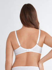 Bügel-BH mit Spitzendetails - 003-white - Weiß