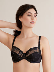 Provence - Bügel-BH - 004-Schwarz - Schwarz