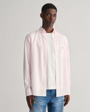 Gestreiftes Freizeithemd aus Baumwolle - 662-LIGHT PINK - Rosa