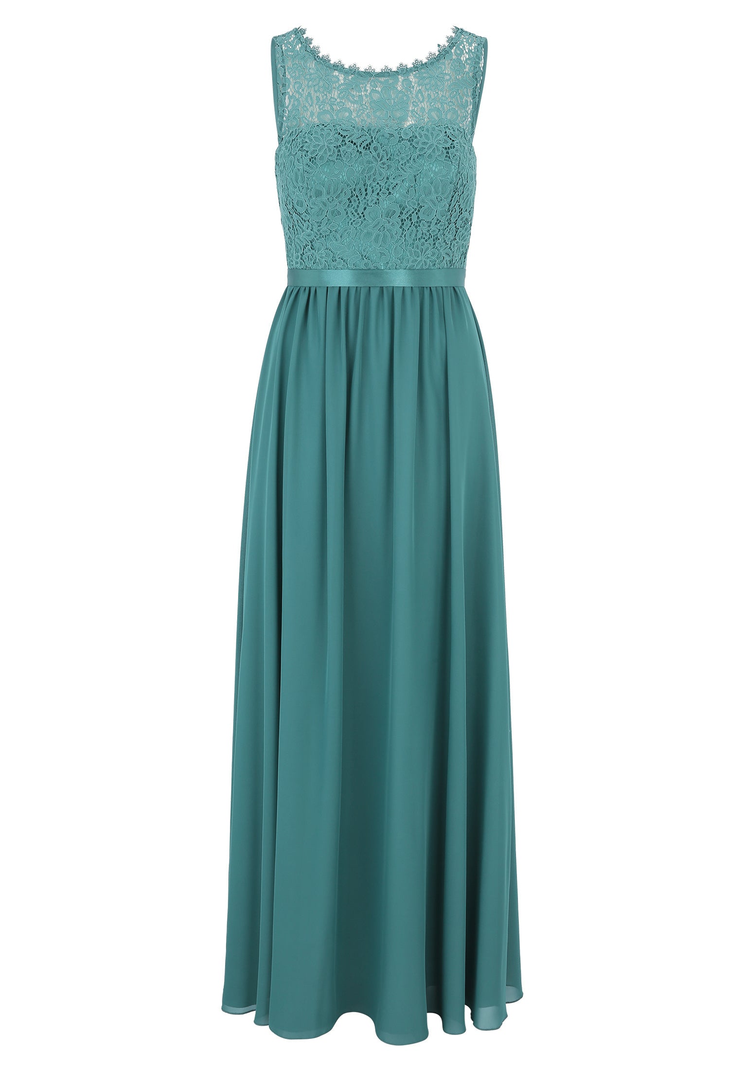 Cocktailkleid mit Spitze - 5619-Bright Eucalyptus - Grün