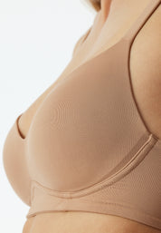 Soft BH mit Schale - 411-maple - Beige