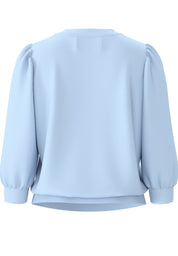 Sweatshirt mit Puffärmeln - Cashmere Blue - Blau