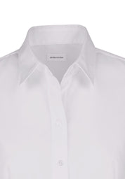 Hemdbluse aus Baumwolle - 01 - Weiß