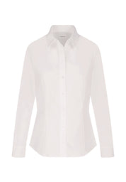 Hemdbluse aus Baumwolle - 01 - Weiß