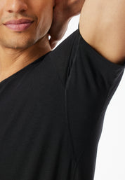 T-Shirt aus Baumwolle - 000-schwarz - Schwarz