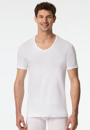 T-Shirt aus Baumwolle - 100-weiss - Weiß