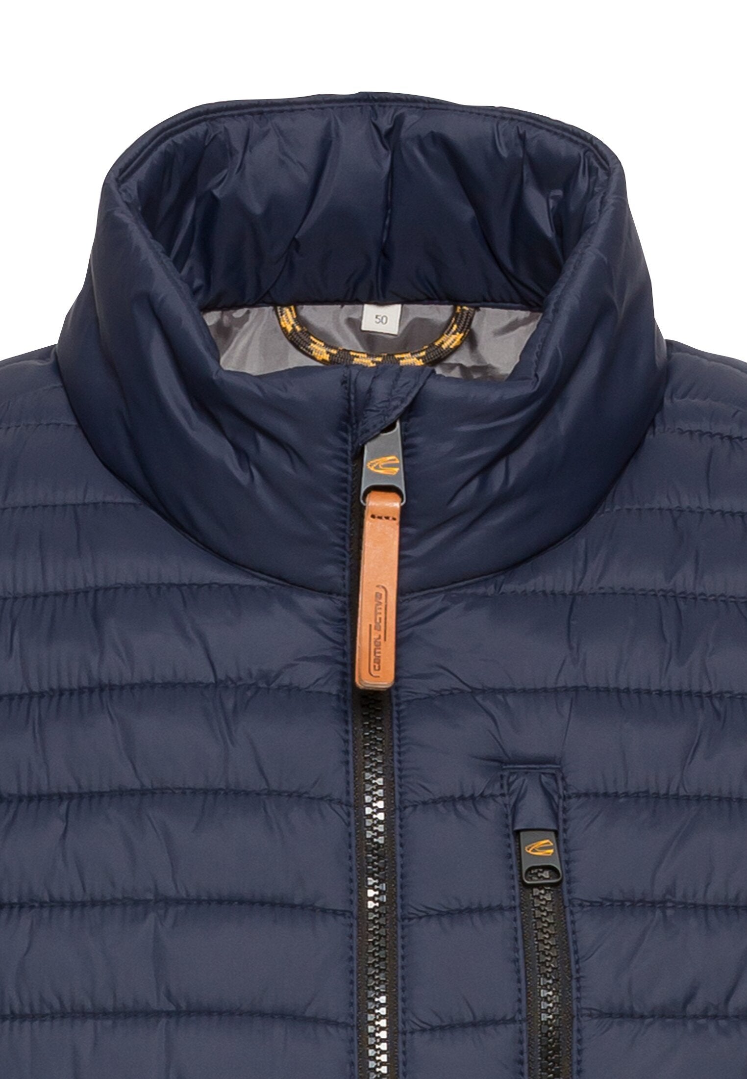 Steppweste mit Stehkragen - 47-Night Blue - Blau