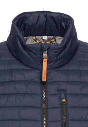 Steppweste mit Stehkragen - 47-Night Blue - Blau