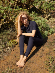 Pyjamahose Slim Fit - 339-dark lapis blue - Blau