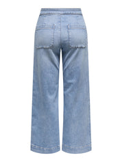 Jeans MADISON Wide Leg - Light Blue Denim - Blau